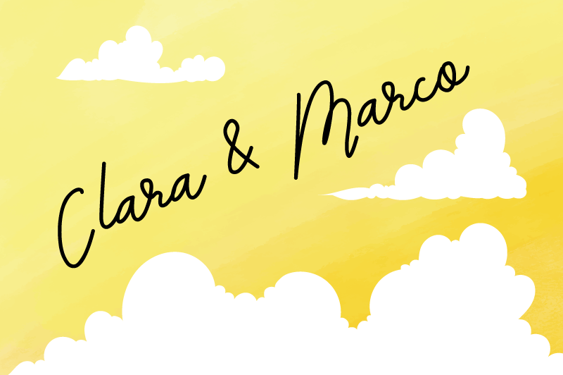 Βινυλιακό χαλί με όνομα θολό ζευγάρι σχεδιασμό - TenStickers