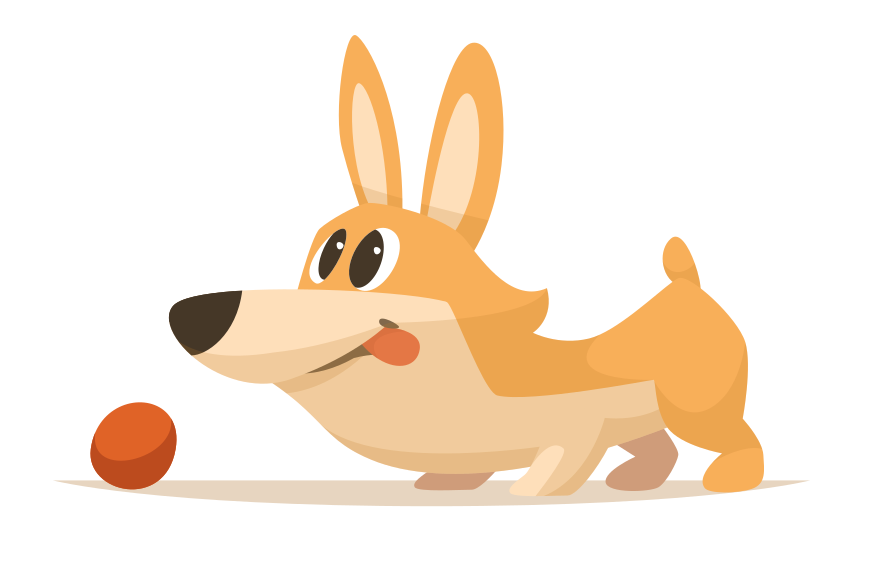 μοκέτα βινυλίου παιχνιδιάρικη καταδίωξη κόργκι - TenStickers