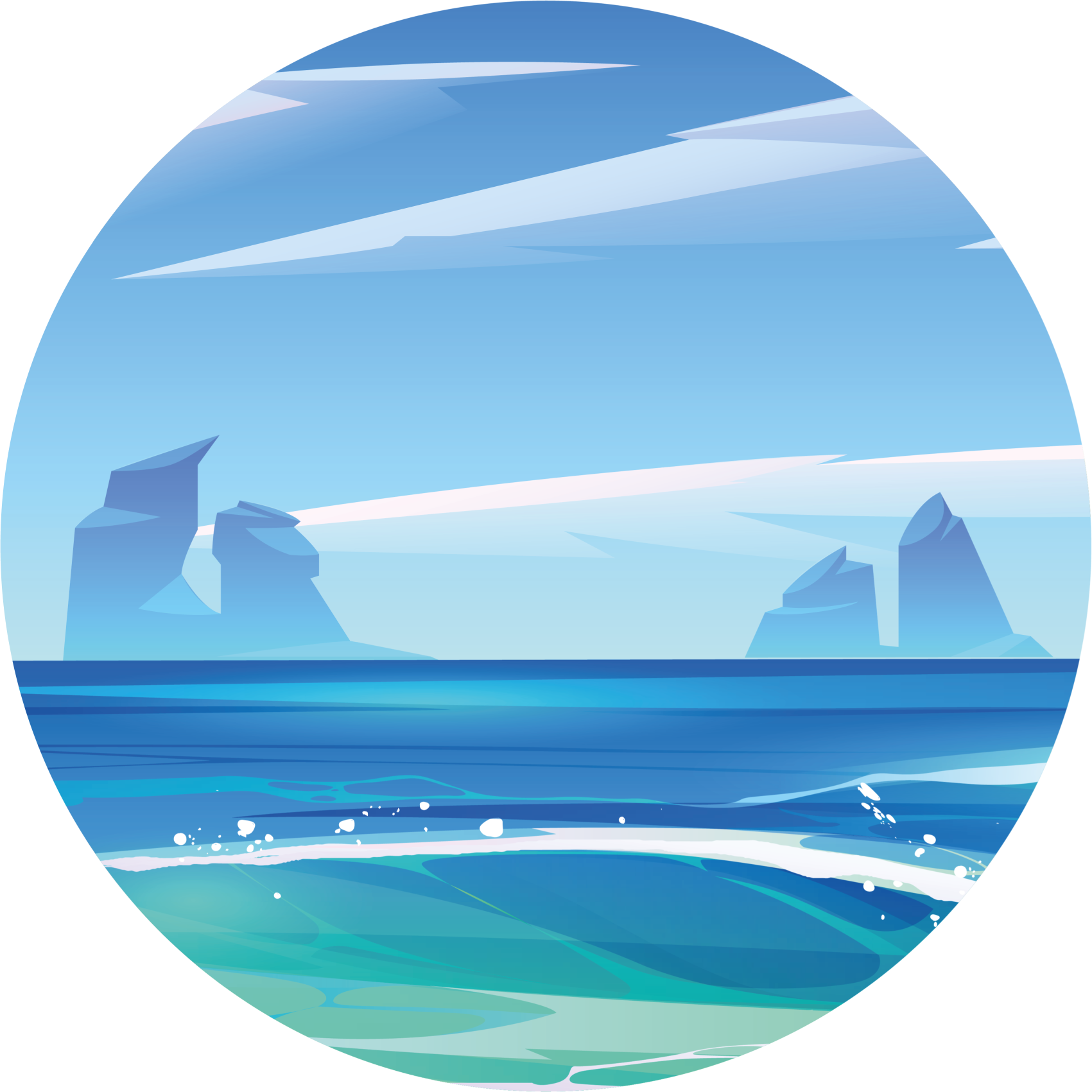 χαλί φύσης παράκτια γαλήνη - TenStickers