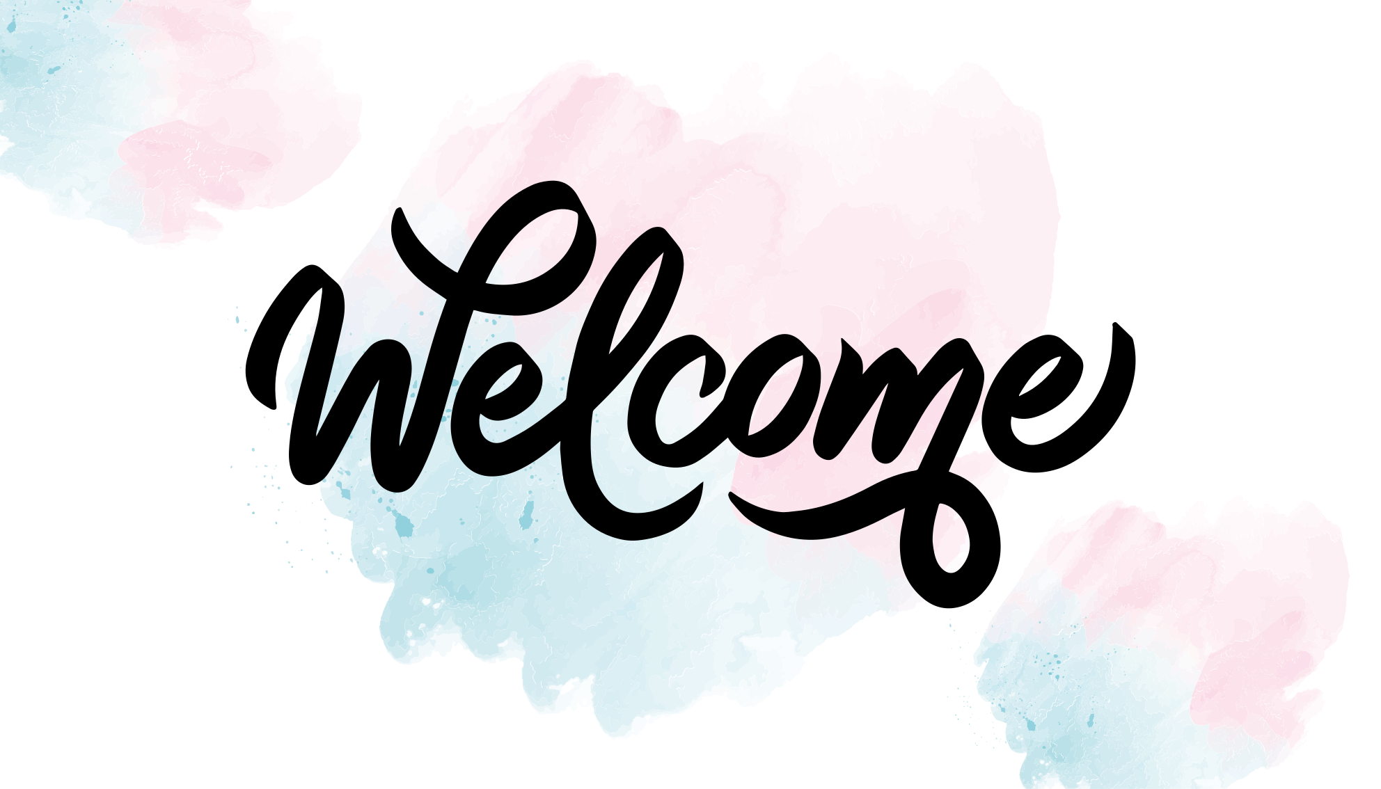 χαλί εισόδου ακουαρέλα καλώς ήρθατε - TenStickers