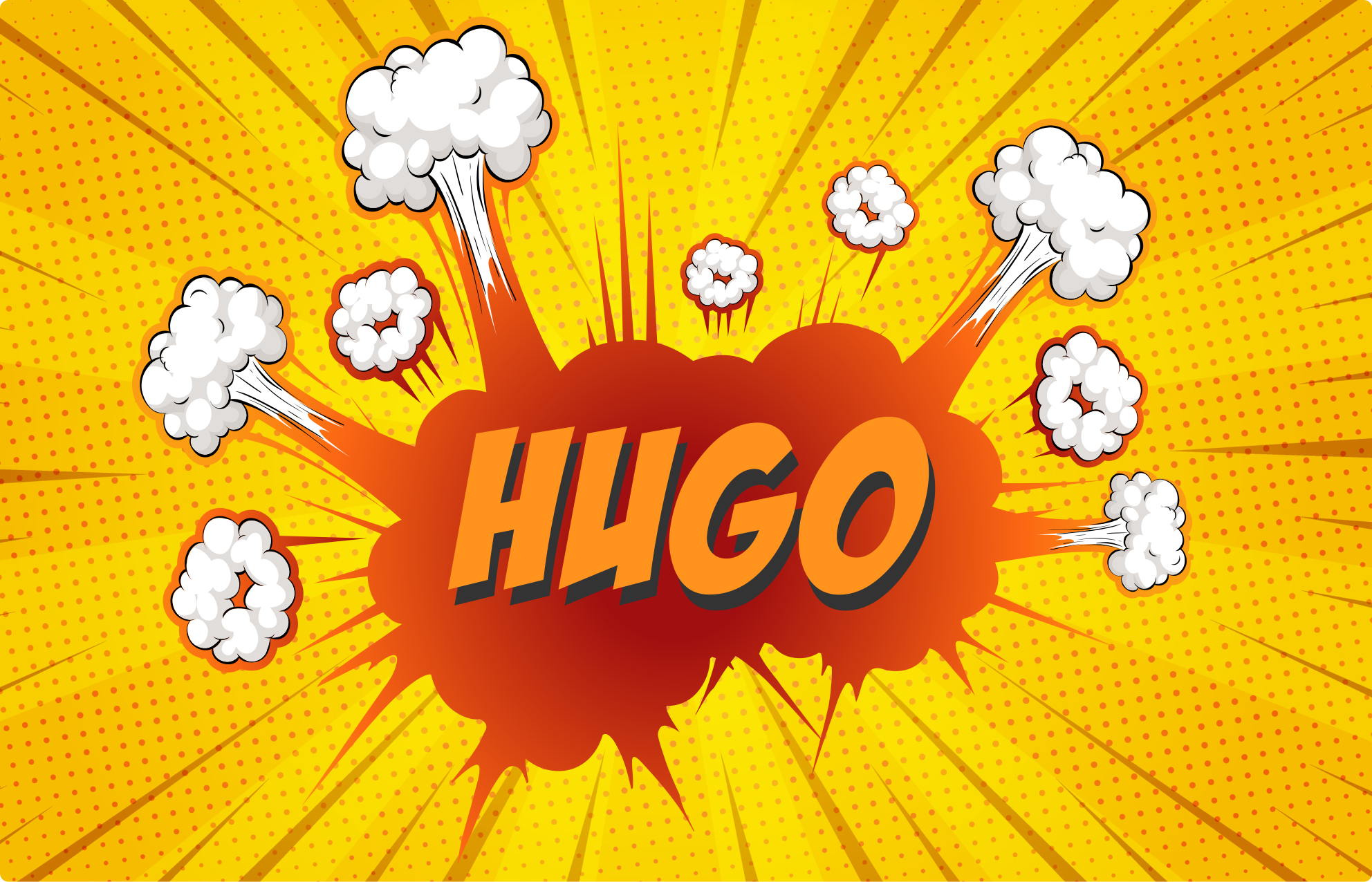 Βινυλιακό χαλί με όνομα κομικ έκρηξης με ονομασία - TenStickers