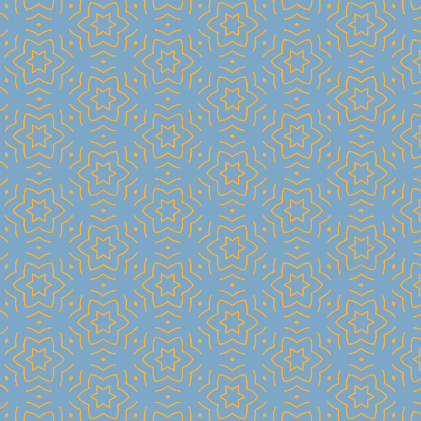 σχέδιο αστέρια βινυλιακό χαλί αφηρημένο κίτρινο μοτίβο - TenStickers