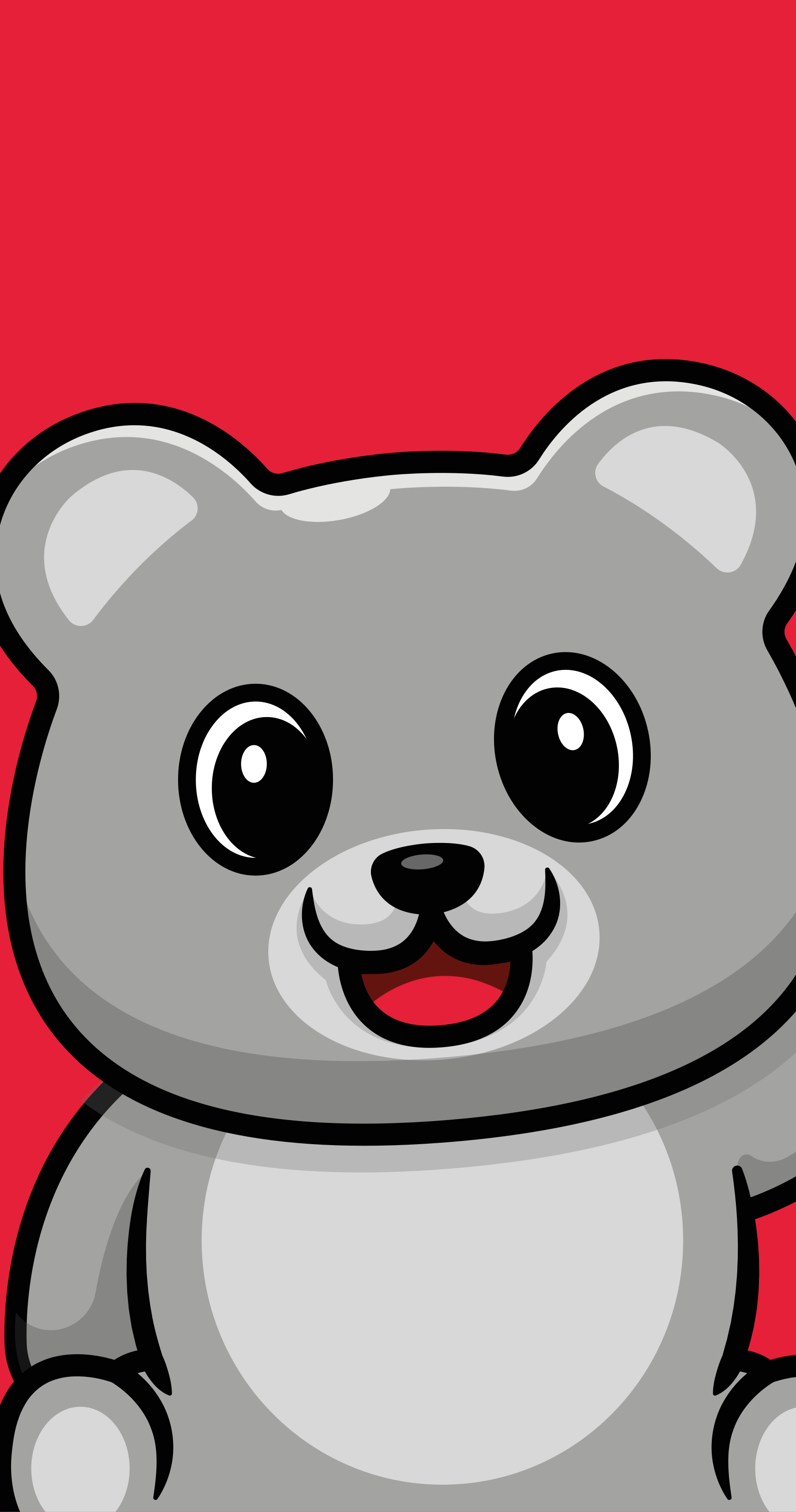 παιδικό χαλί δαπέδου χαρούμενο πρόσωπο αρκούδας - TenStickers