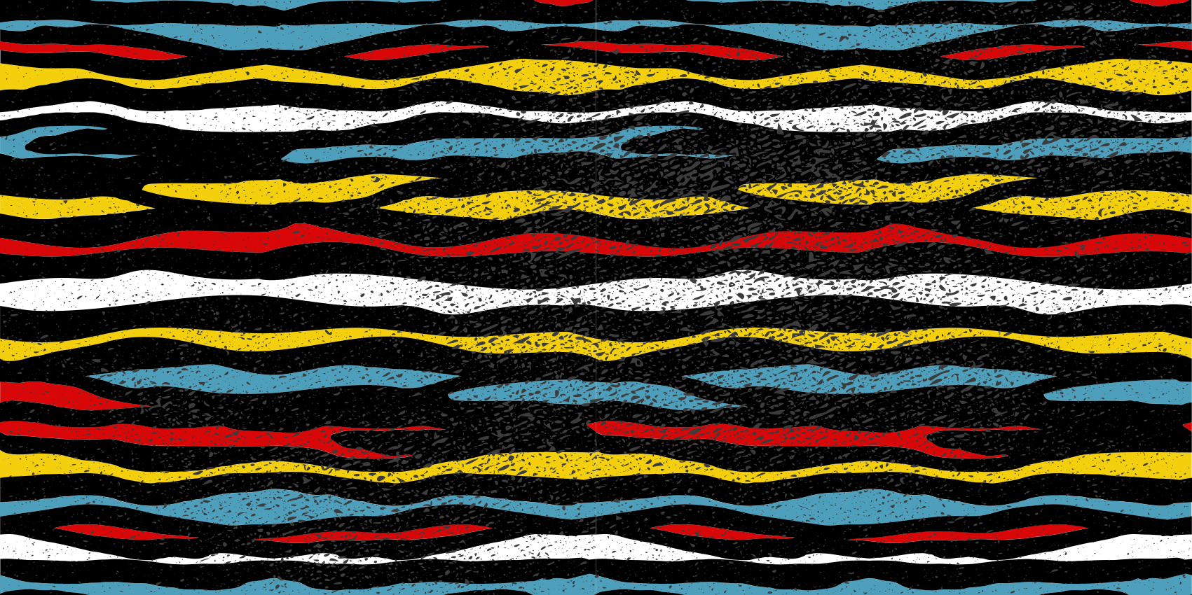 ριγέ χαλί πολύχρωμο κυματιστό σχέδιο - TenStickers