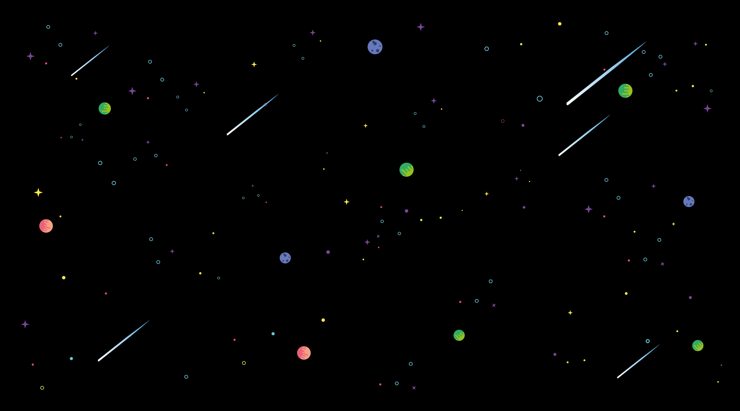 σχέδιο αστέρια βινυλιακό χαλί κοσμικός έναστρος ουρανός - TenStickers