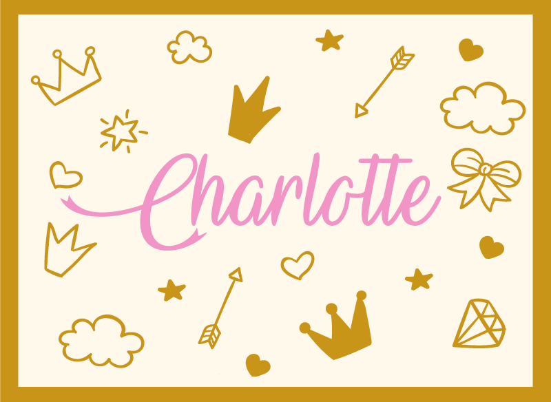 εξατομικευμένο χαλί προσαρμοσμένο όνομα - TenStickers