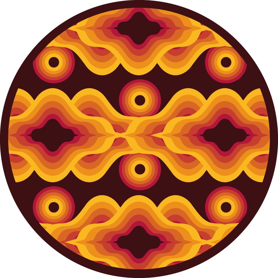 mωσαϊκό σχέδιο βινυλίου χαλιού vintage σπειροειδές μοτίβο - TenStickers