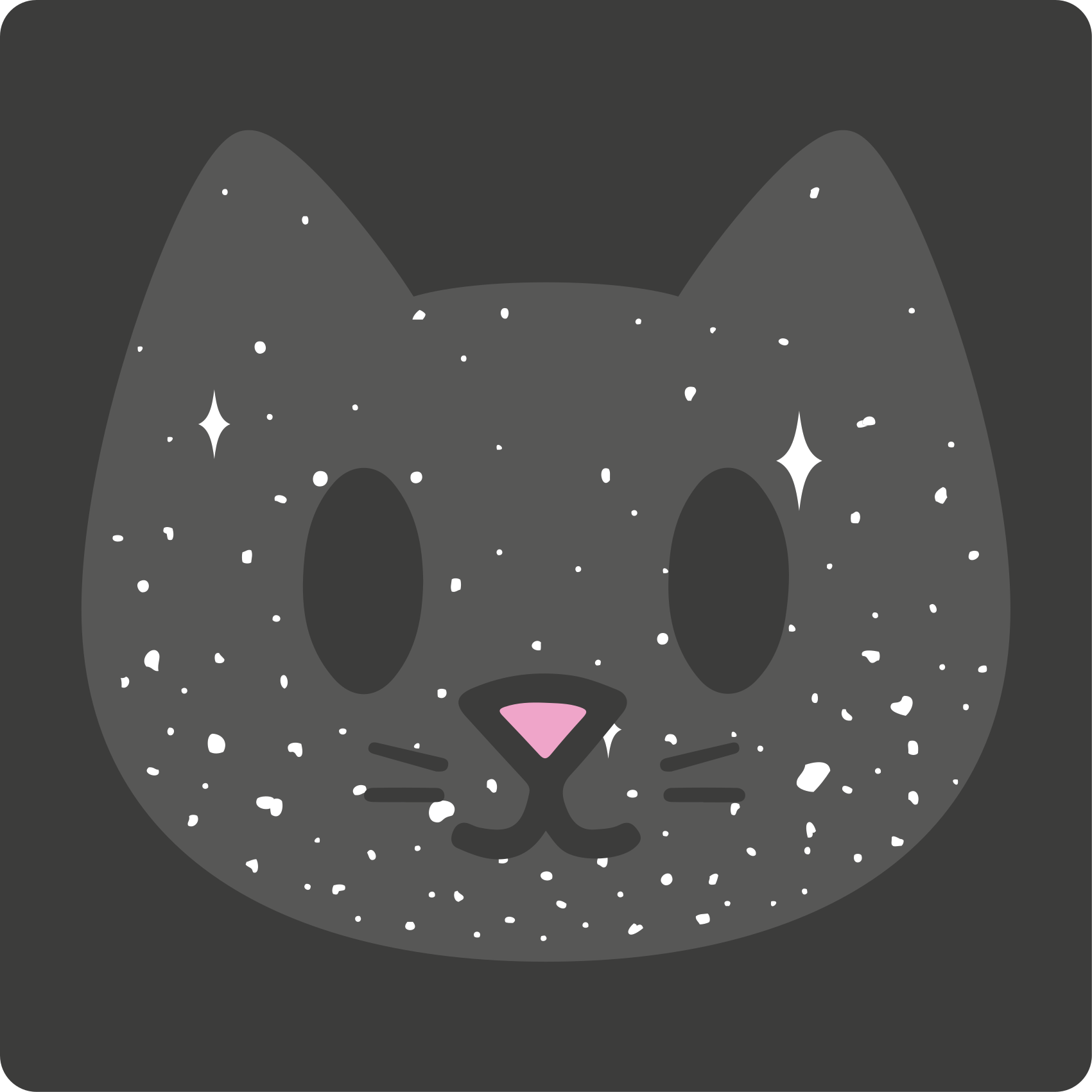 Βινυλιακό χαλί νηπιαγωγείου χαριτωμένο πρόσωπο γάτας - TenStickers