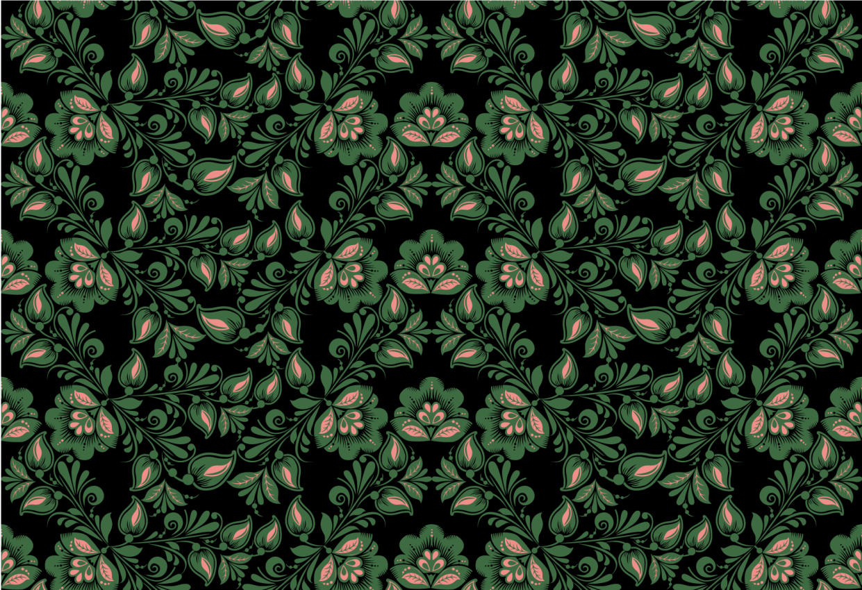 λουλουδάτο χαλί ρωσικού στιλ - TenStickers