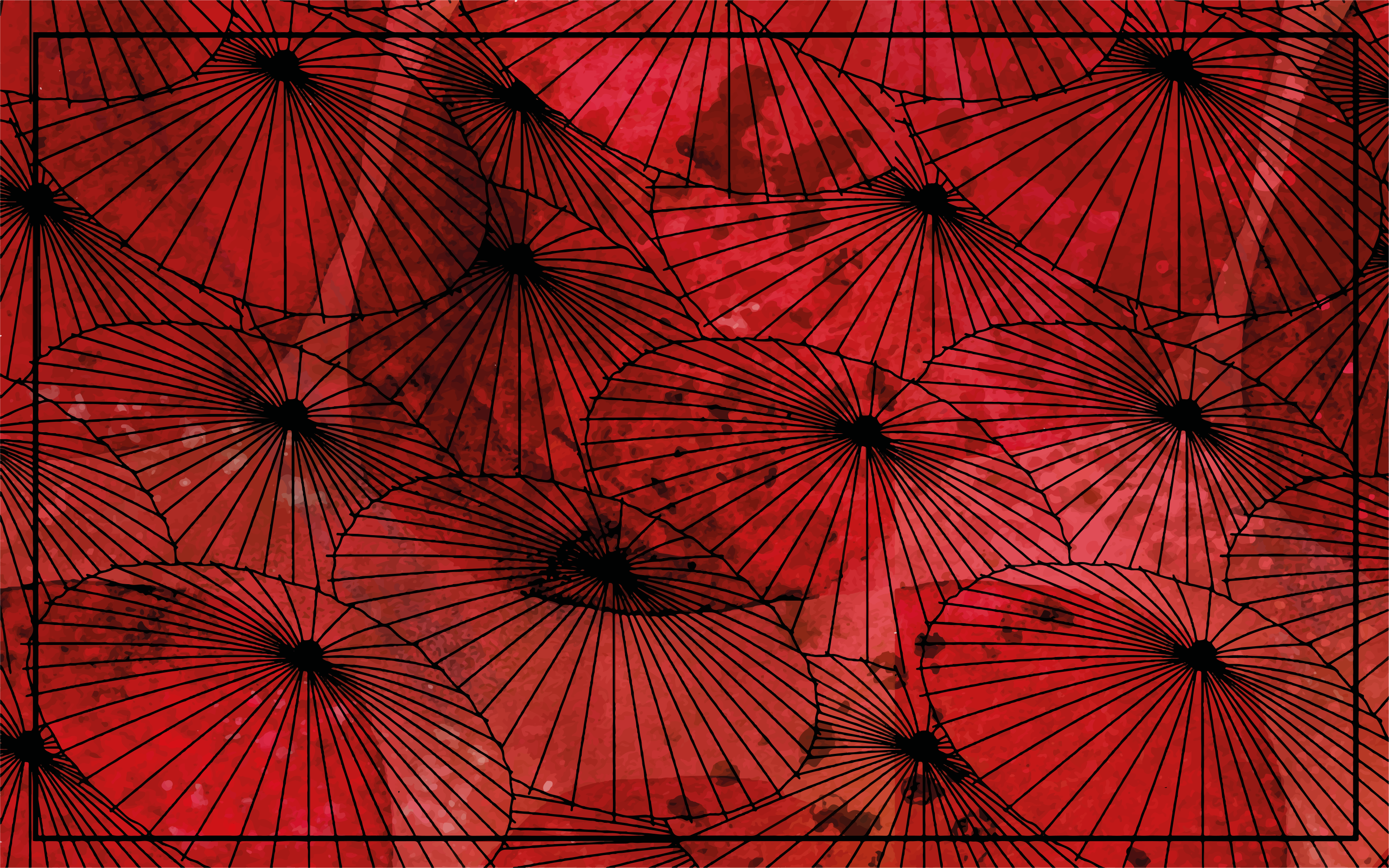 υφή χαλί κόκκινη υφή με μοτίβα - TenStickers