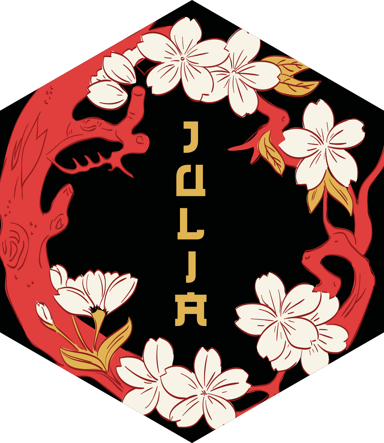 Βινυλιακό χαλί με όνομα εξατομικευμένη λουλουδάτη αρμονία - TenStickers