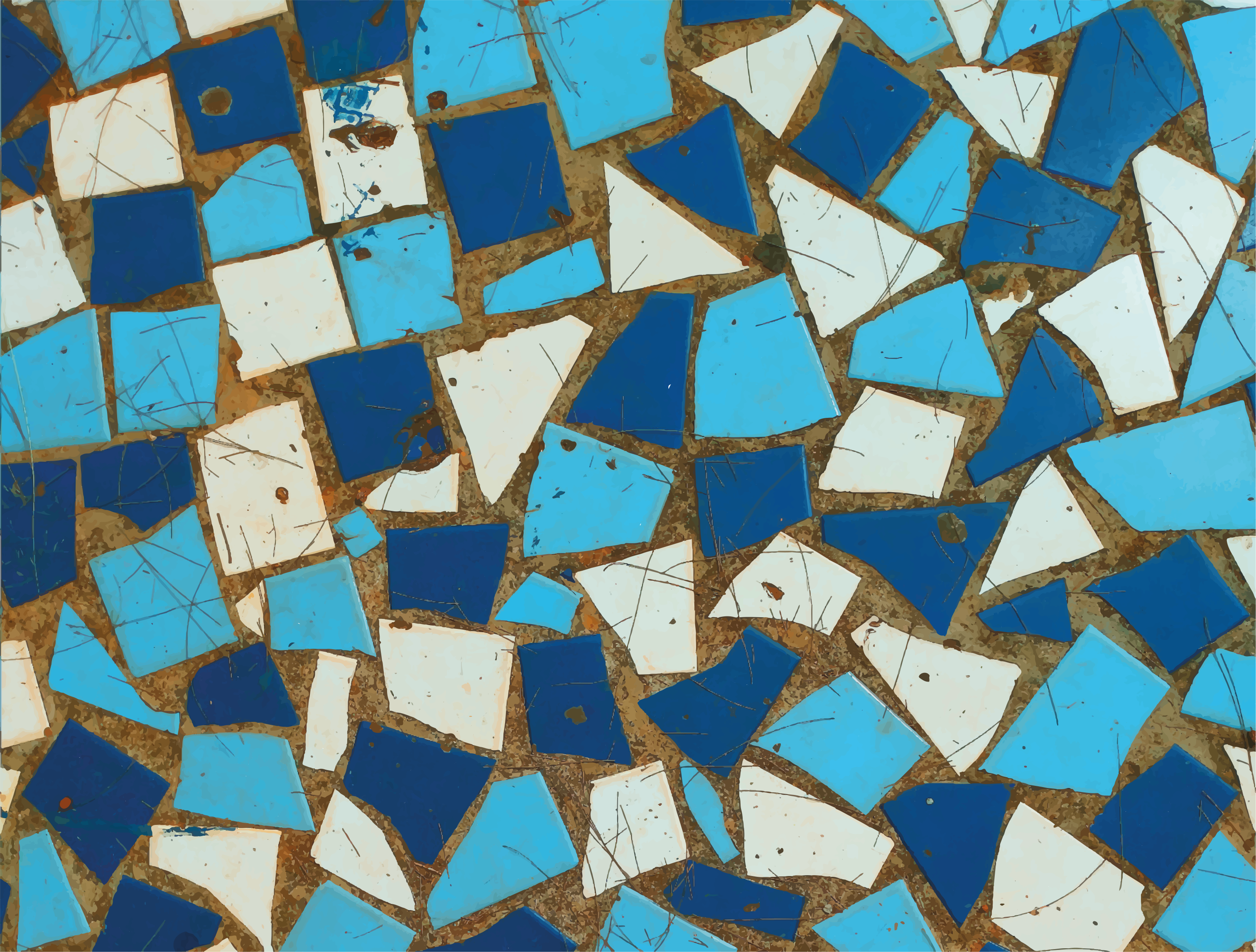 mωσαϊκό σχέδιο βινυλίου χαλιού συνθέσεις μωσαϊκών πλακιδίων - TenStickers