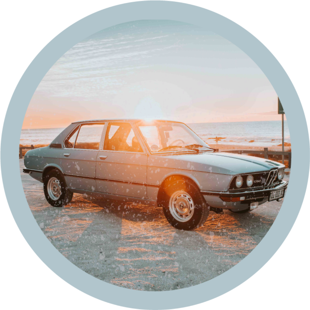 Bmw 3. 0 vintage βινύλιο χαλί - TenStickers