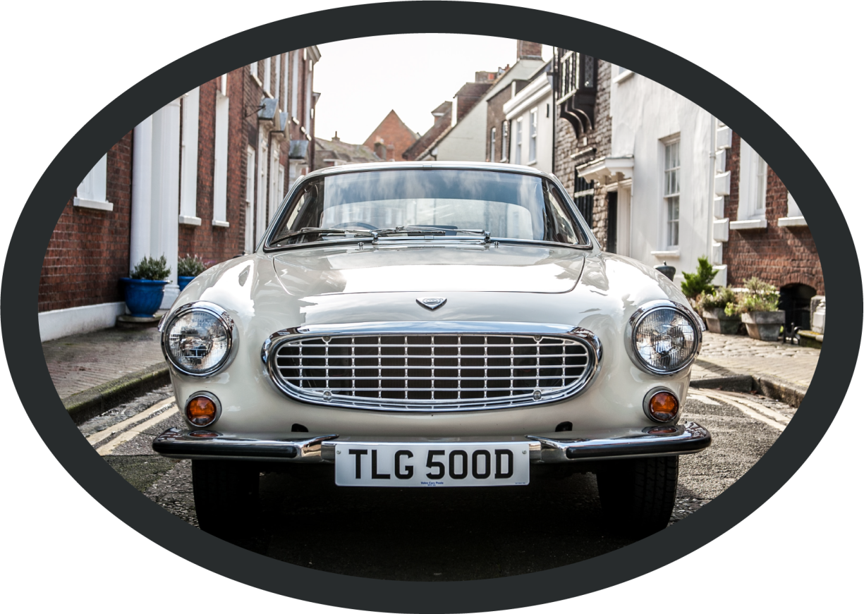 Volvo p1800 vintage βινύλιο χαλί - TenStickers