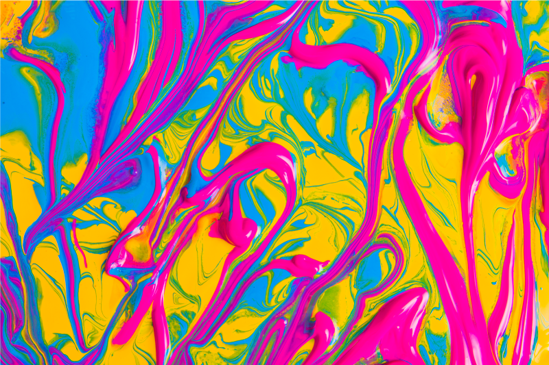 πολύχρωμο χρωματιστό τσιπ μοντέρνο χαλί - TenStickers