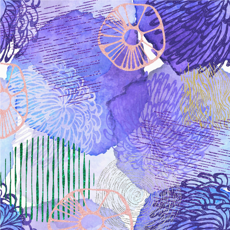 μοβ αφηρημένο φόντο χαλί βινυλίου εφήβων - TenStickers