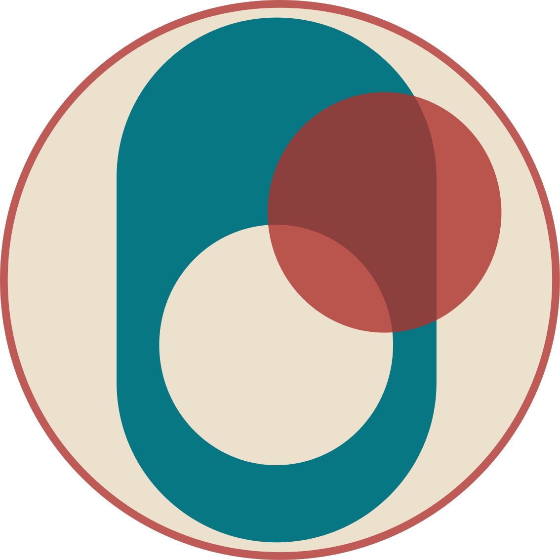 μοντέρνο χαλί κύκλοι σε αρμονία - TenStickers