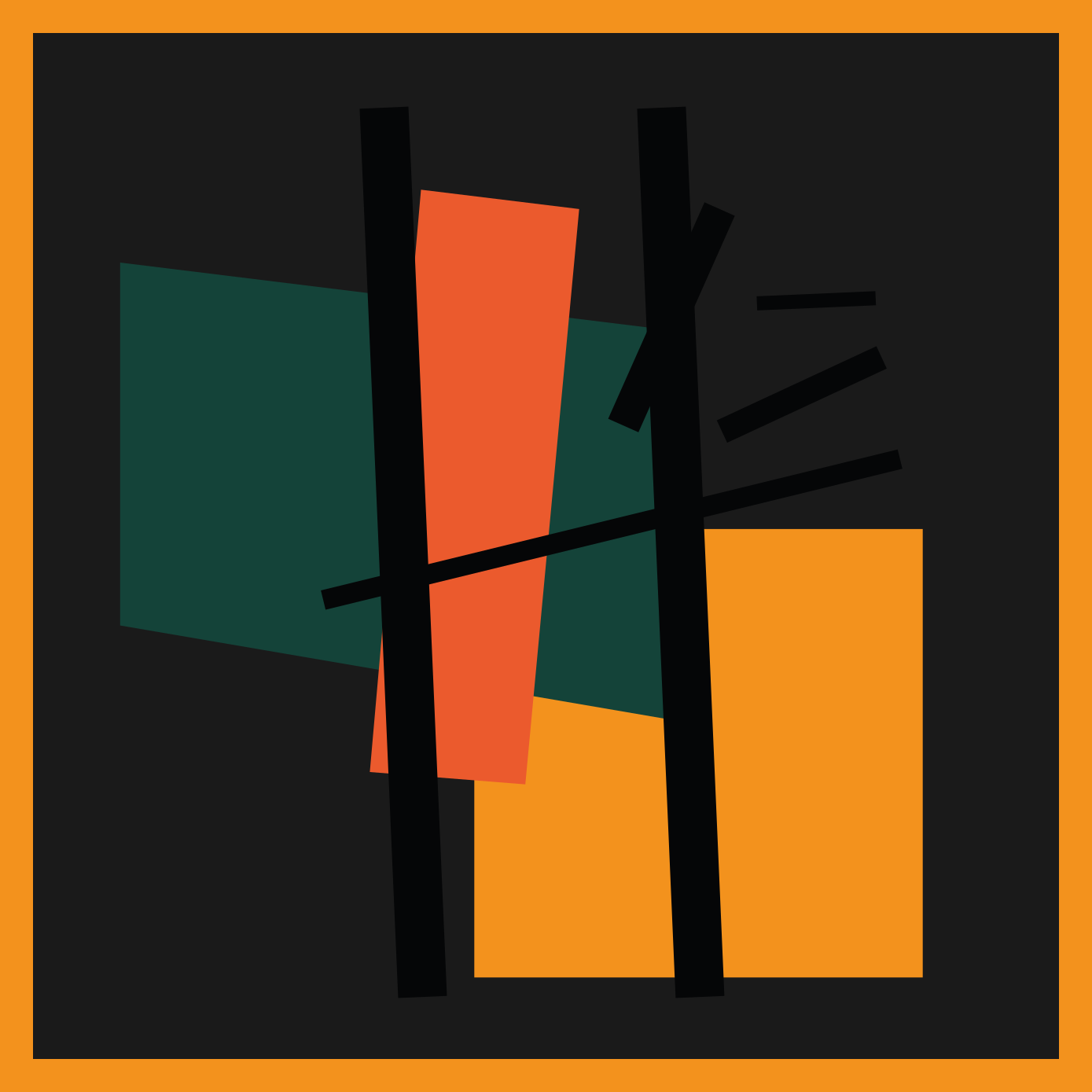 τετράγωνα και ορθογώνια αφηρημένα χαλιά τέχνης - TenStickers