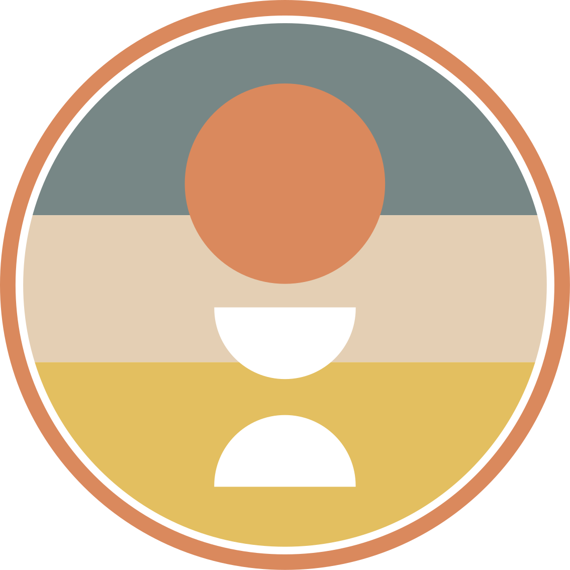 Μινιμαλιστικό χαλί από βινύλιο κυκλική αρμονία χρωμάτων - TenStickers