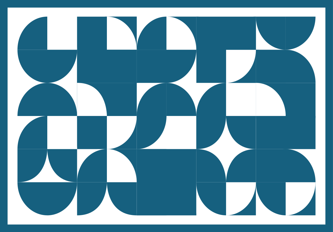 xαλί γεωμετρικού σχεδιασμού μπλε αφηρημένο μοτίβο - TenStickers