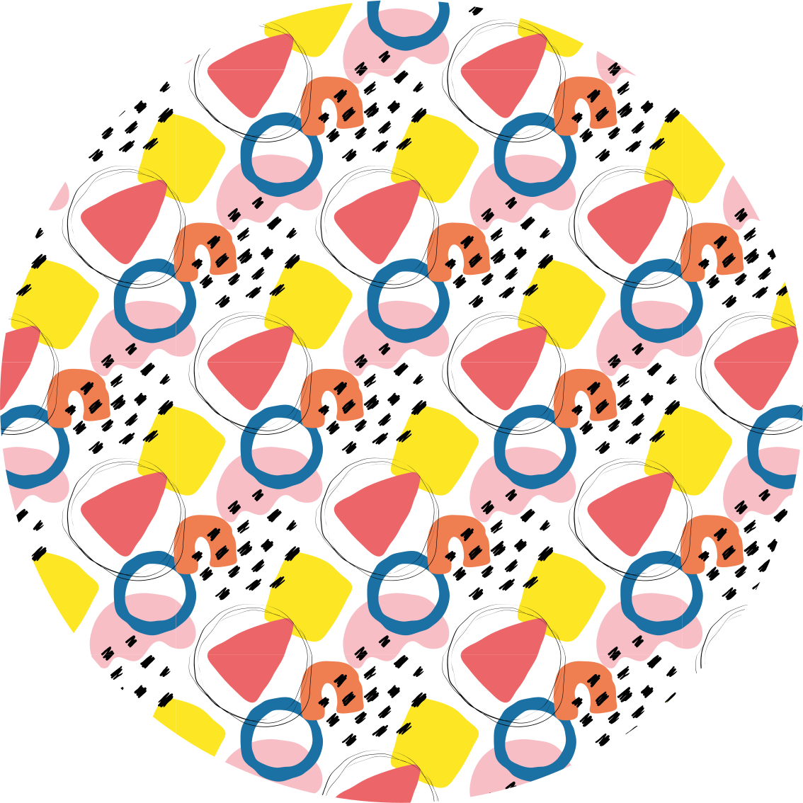 ζωγραφική τέχνη γεωμετρικό σχέδιο γεωμετρικά χαλιά - TenStickers