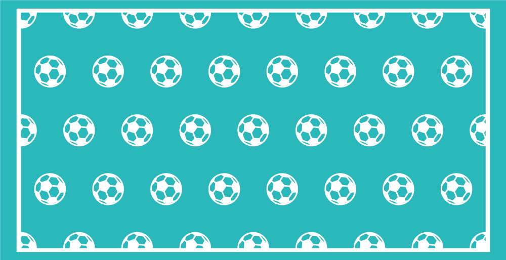 γαλάζιο λευκό μοτίβο ορθογώνιο χαλί - TenStickers