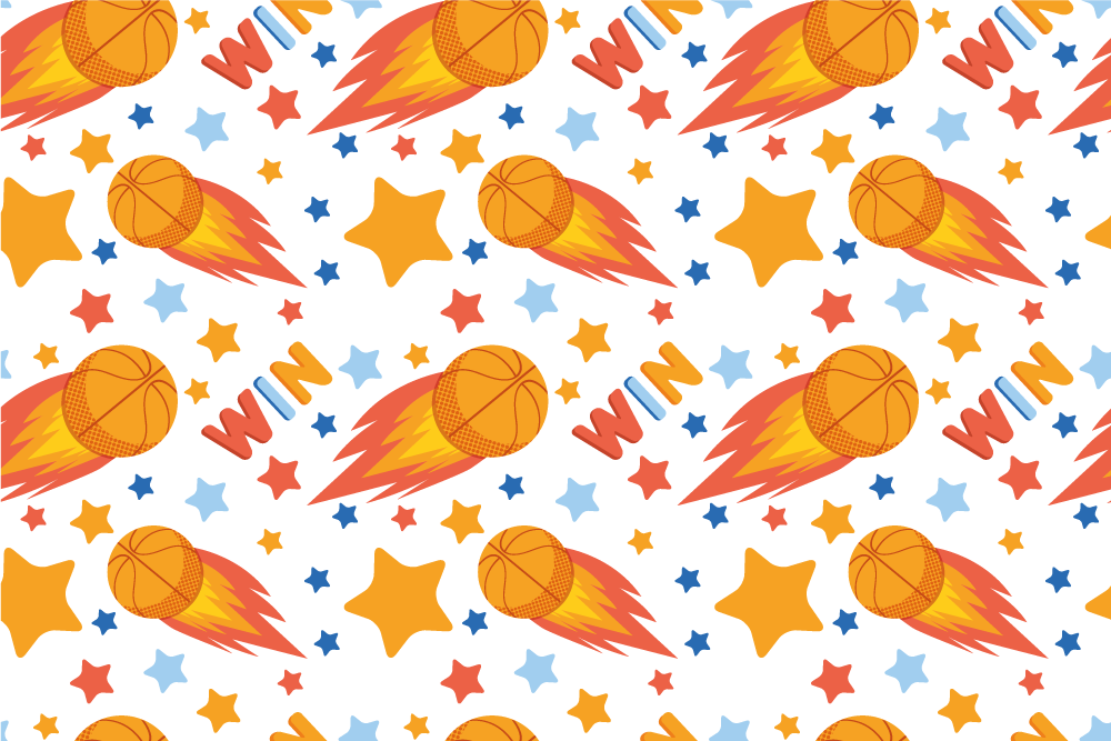 παιχνίδι βινυλίου χαλί σπορ σχεδιασμός αστέρων - TenStickers