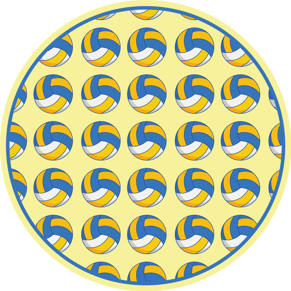 Παιχνίδι βινυλίου χαλί σχέδιο βόλεϊ - TenStickers
