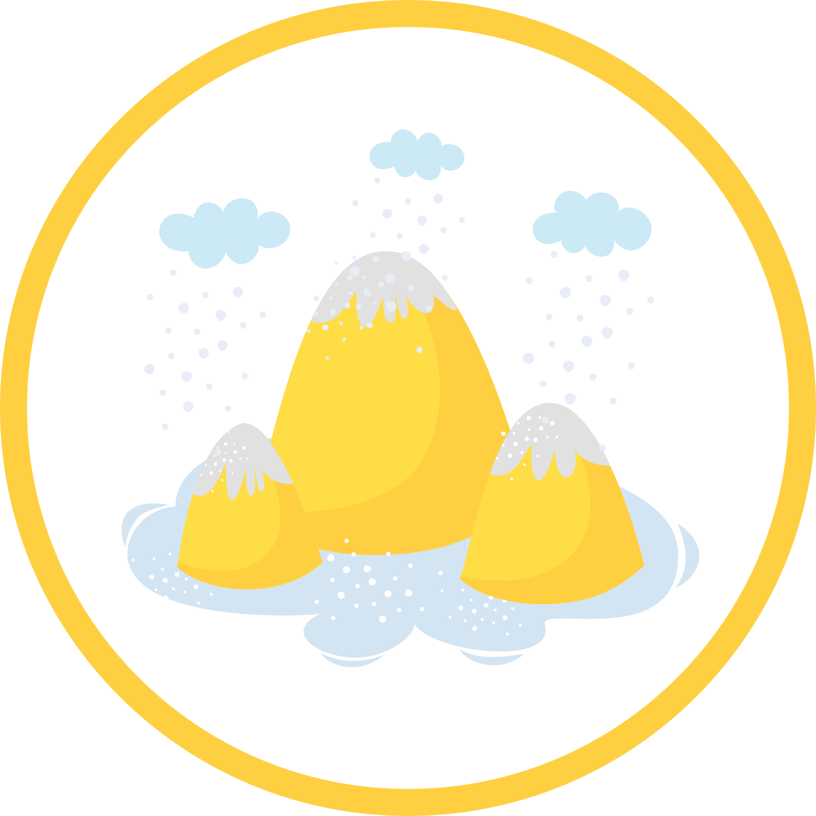 μοκέτα βινυλίου χαρούμενη ορεινή σκηνή - TenStickers