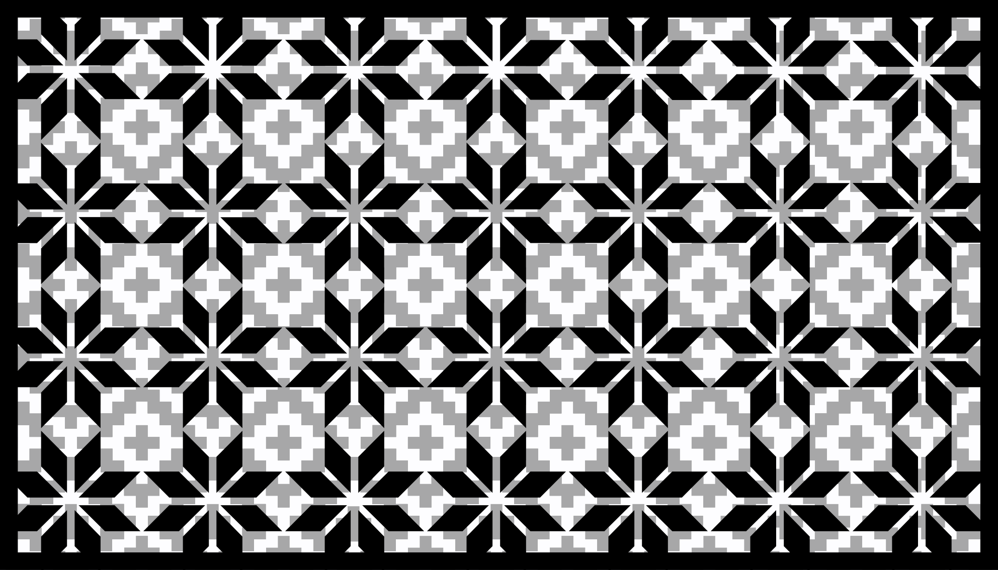 πλακάκια και τρίγωνα μοτίβο πλακάκι χαλί - TenStickers