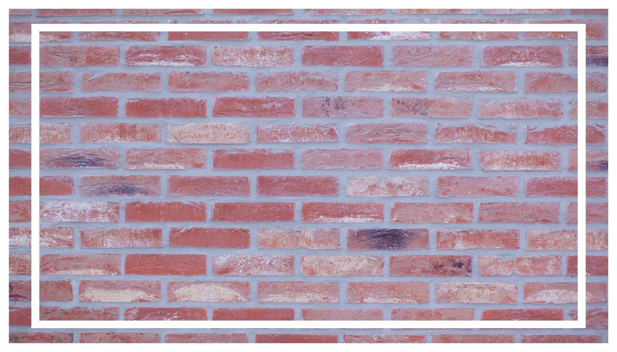 ροζ τούβλα με λευκό περίγραμμα πλακάκι χαλί - TenStickers