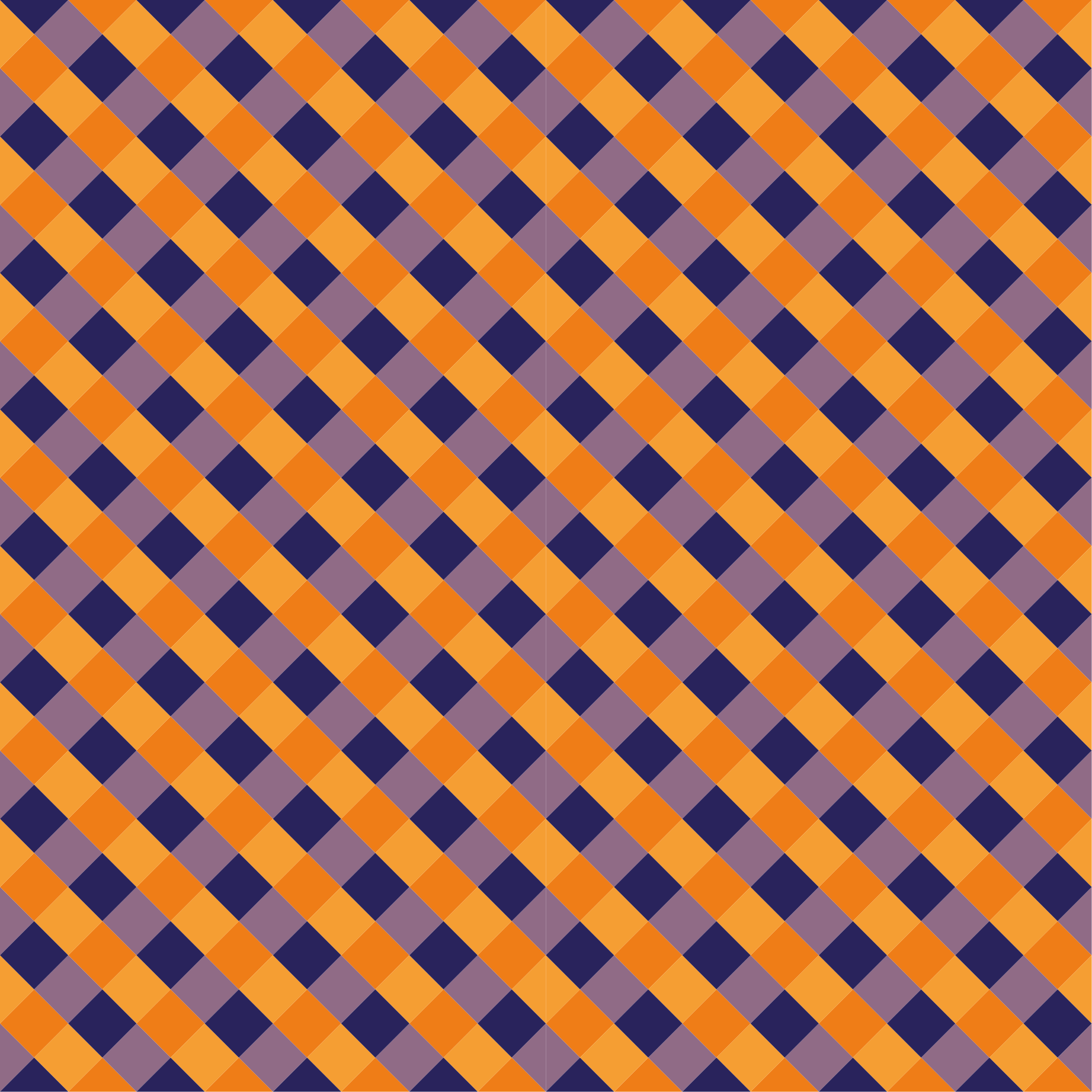 ριγέ χαλί διαγώνια μπλοκ χρώματος - TenStickers