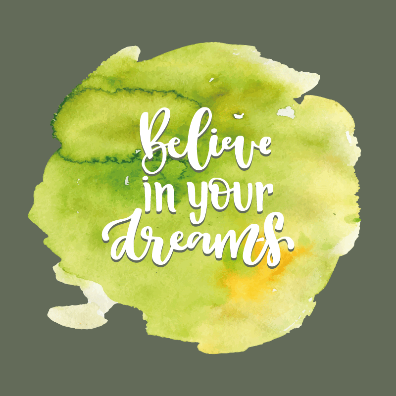 xαλιά βινυλίου με φράσεις εμπιστοσύνη στις φιλοδοξίες - TenStickers