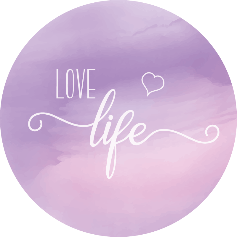 xαλιά βινυλίου με φράσεις αξία στη ζωή - TenStickers