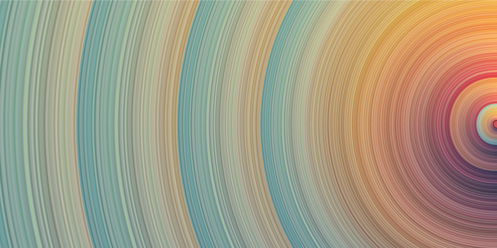 Μινιμαλιστικό χαλί από βινύλιο σπειροειδή χρωματικά κύματα - TenStickers