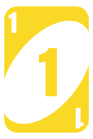 παιχνίδι βινυλίου χαλί κίτρινο νούμερο ένα - TenStickers