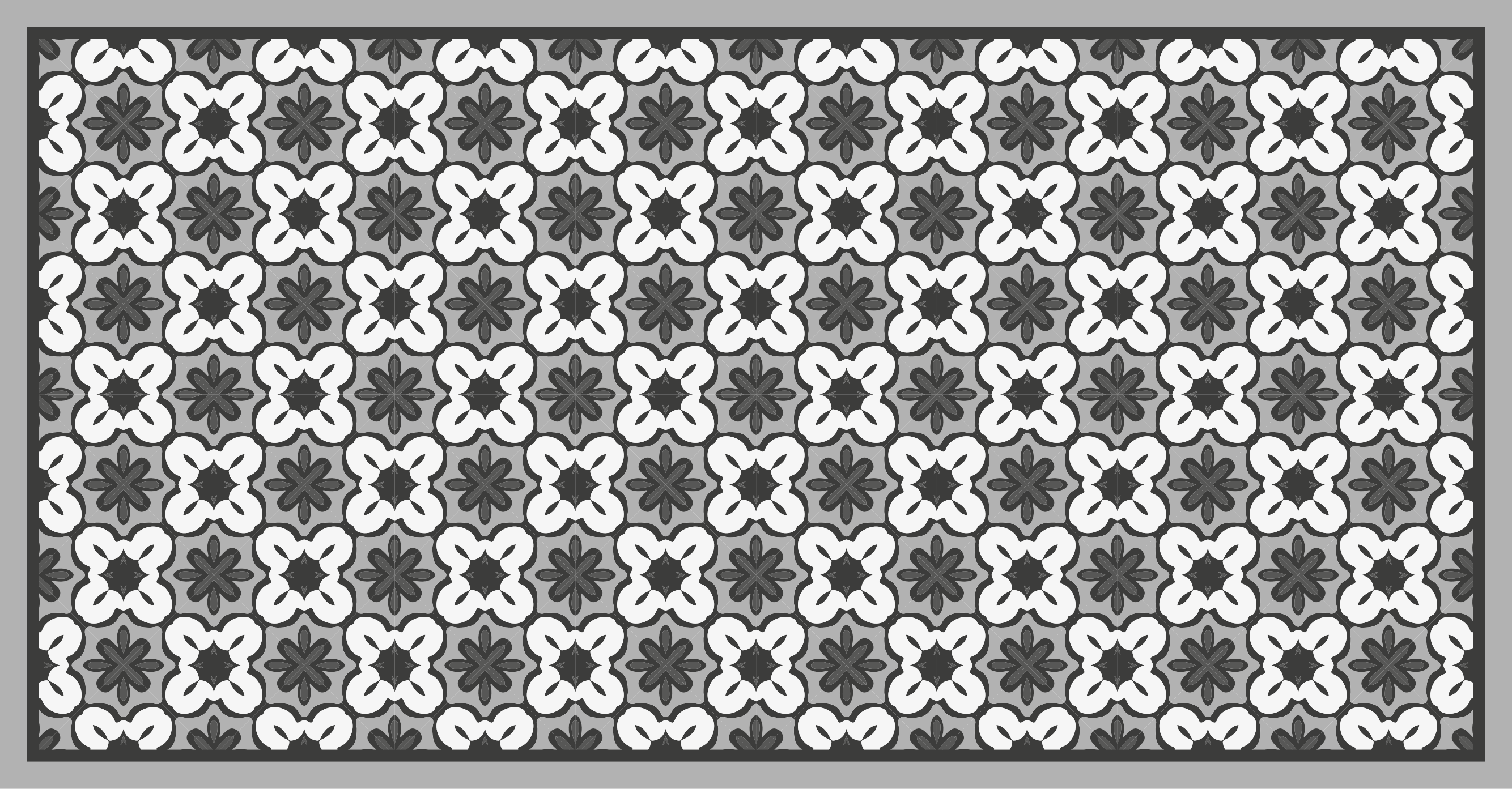 υδραυλικό γκρι χαλί πλακιδίων στυλ gracia - TenStickers