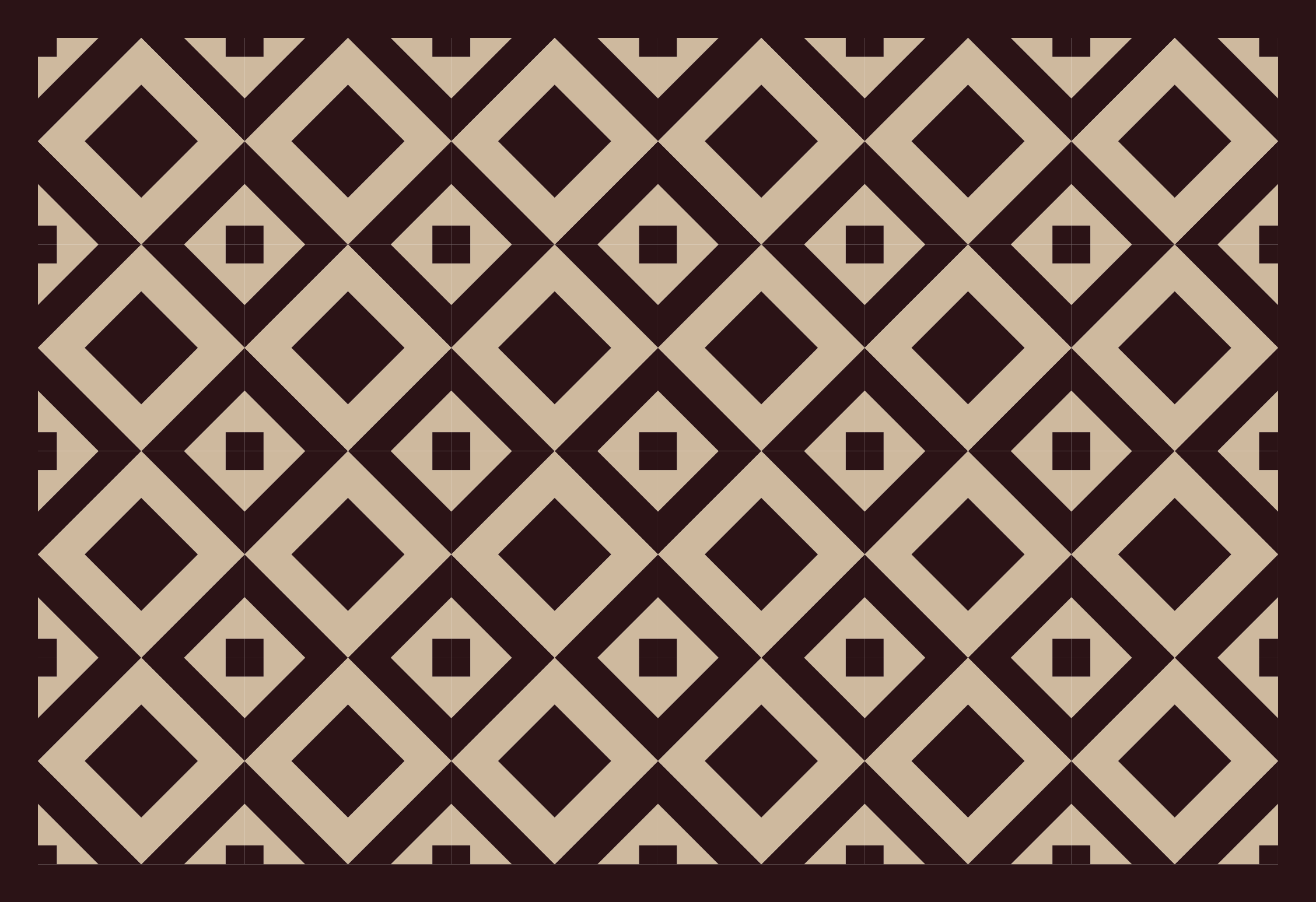 Χαλί γεωμετρικού σχεδιασμού με σχέδιο διαμαντιού - TenStickers