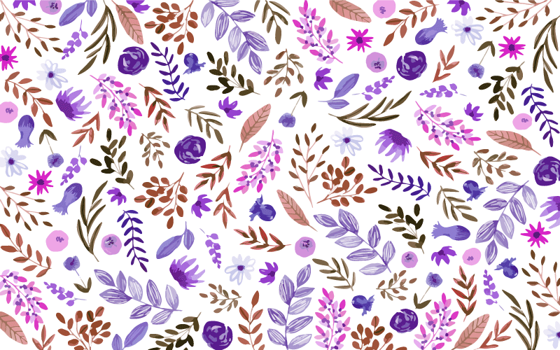 xαλί βινυλίου με λουλούδια μοτίβο φύσης - TenStickers