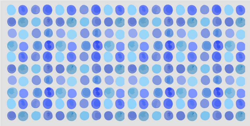 χαλακι μπανιου μοτίβο μπλε κουκκίδας - TenStickers