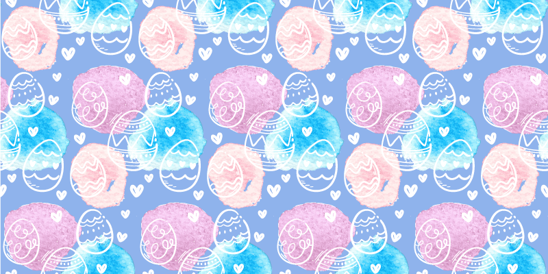 μοκέτα βινυλίου πολύχρωμα πασχαλινά αυγά - TenStickers