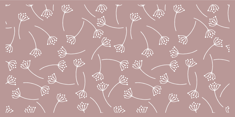 χαλί φύσης απαλό λουλουδάτο μοτίβο - TenStickers