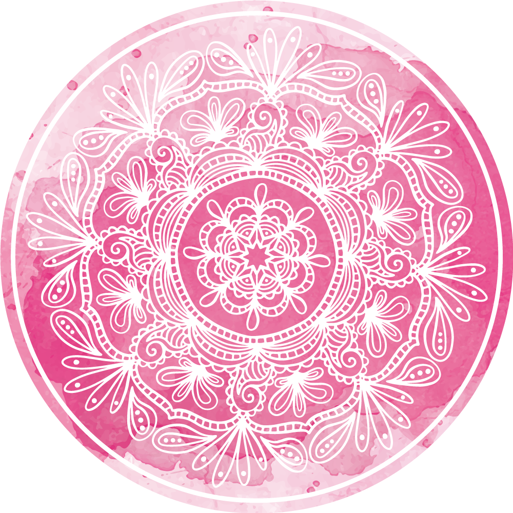 μοντέρνο ροζ και λευκό χαλί βινυλίου μάνταλα - TenStickers