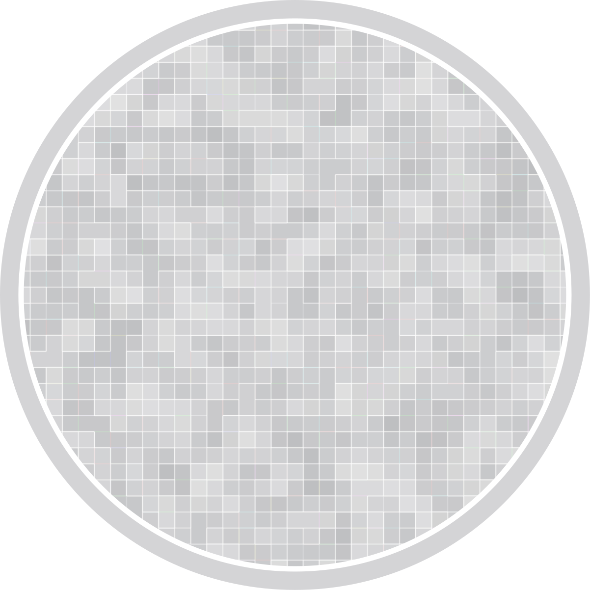 λευκό γκρι πλακάκι ψηφιδωτό χαλί πλακιδίων - TenStickers