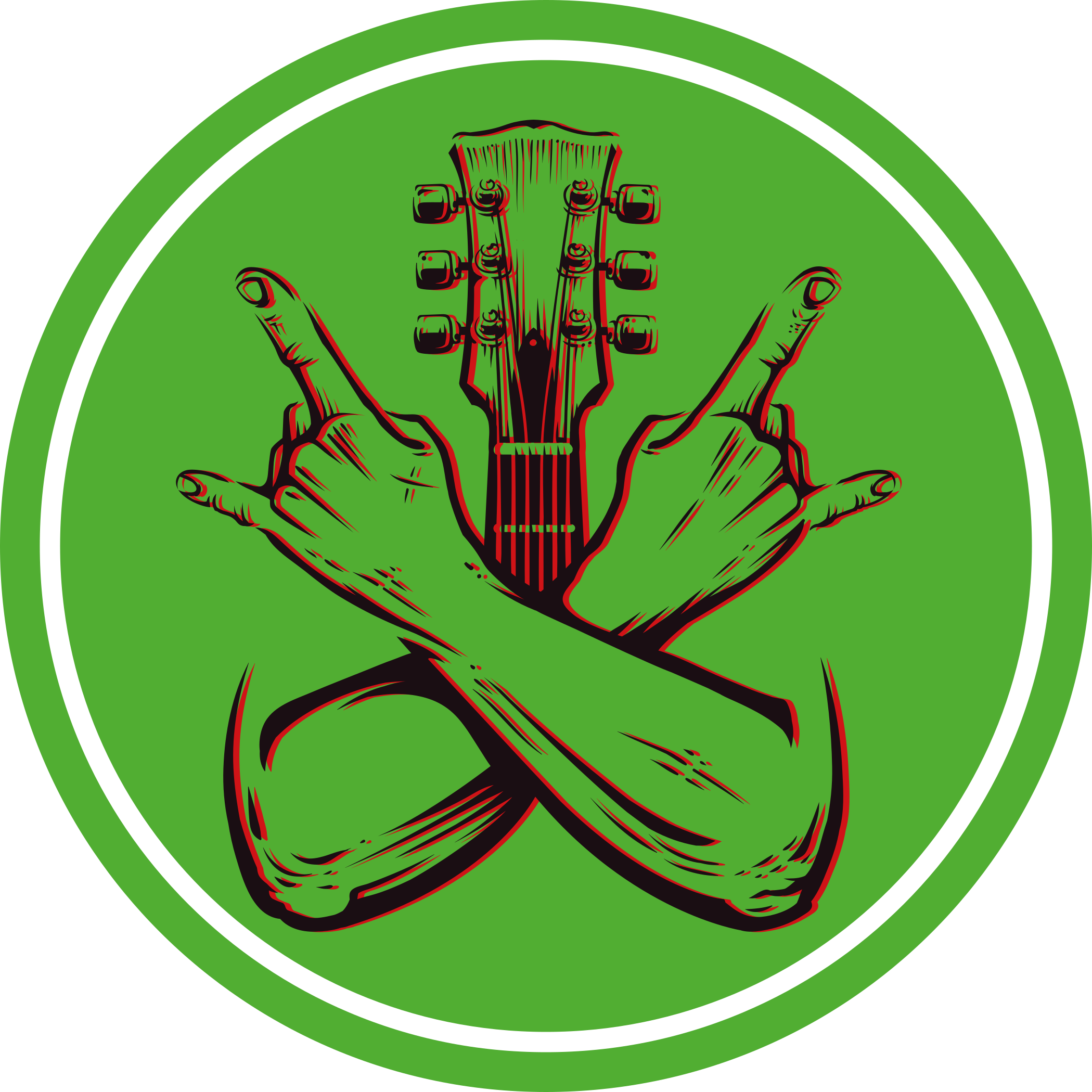 κυκλικό χαλί έργο τέχνης με λικνιστική χειρονομία - TenStickers