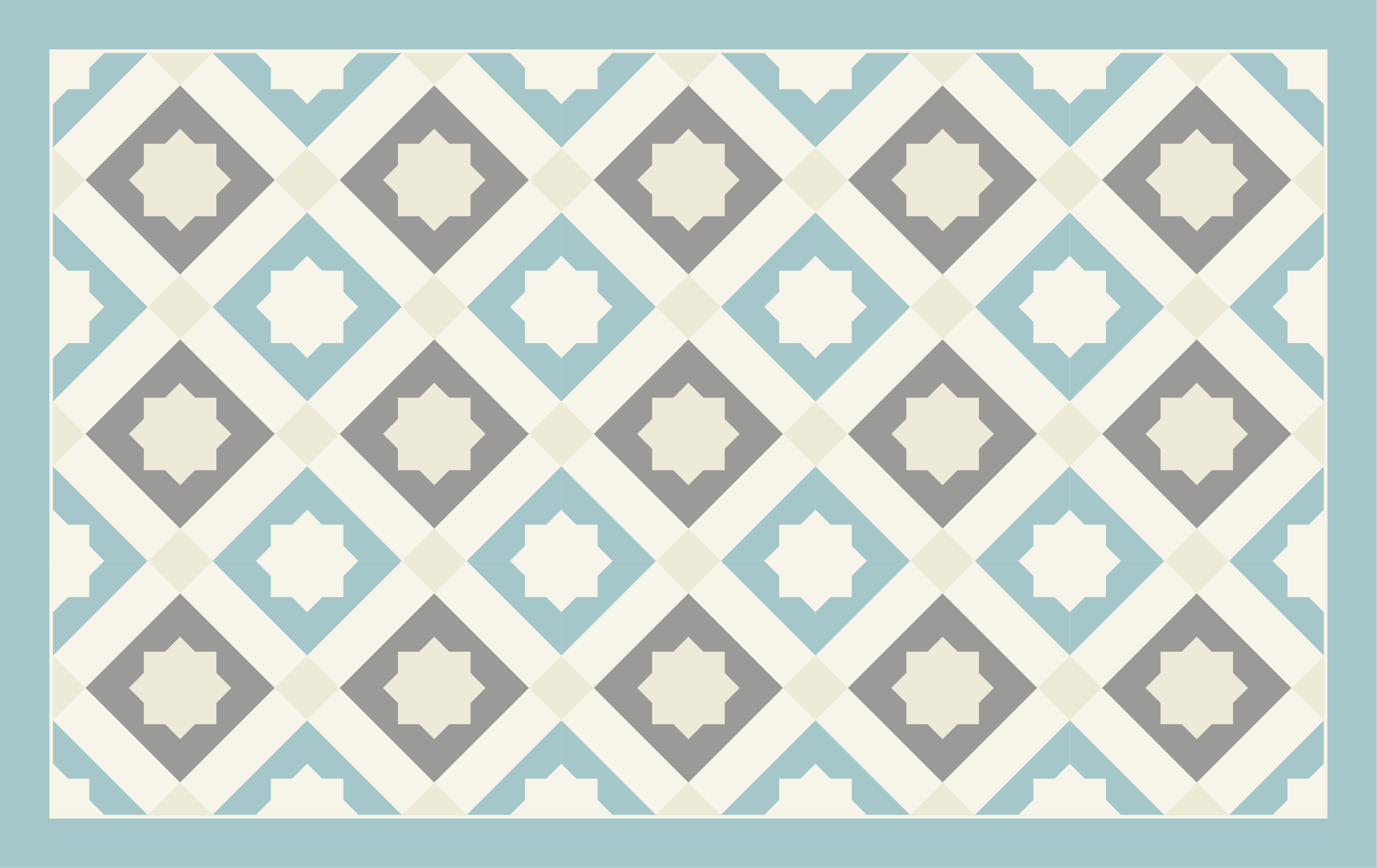 xαλί βινυλίου με εφέ πλακιδίων κομψό μοτίβο αστεριού - TenStickers