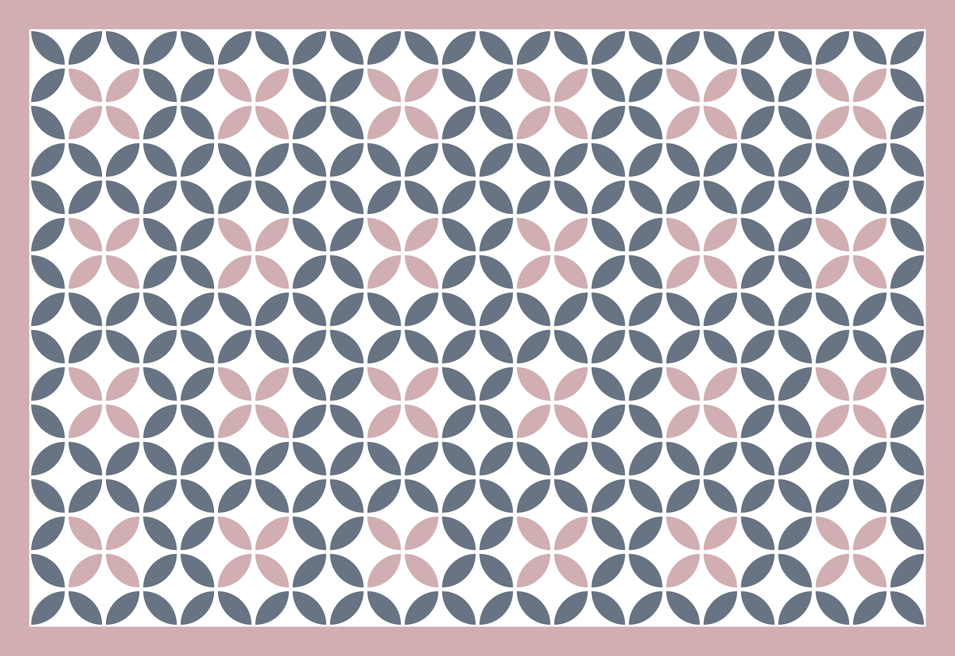 παστέλ χρώματα γεωμετρικοί κύκλοι χαλί πλακιδίων - TenStickers