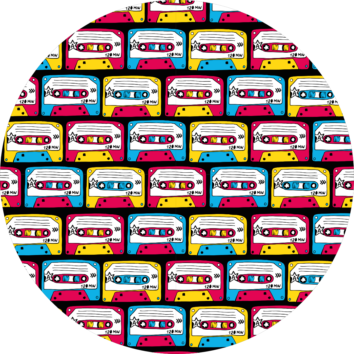 Βινταζέ χαλί από βινύλιο Ζωντανές Κασετίνες - TenStickers