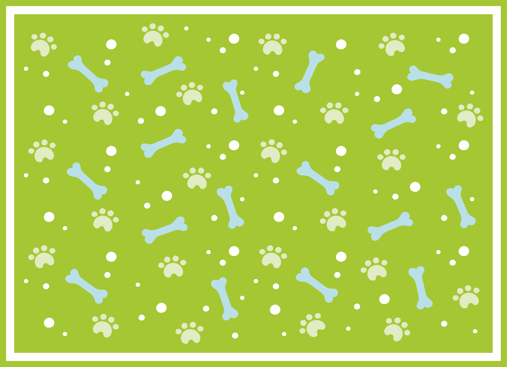 καταπληκτικό μπλε και πράσινο χαλί για τα πόδια του σκύλου - TenStickers