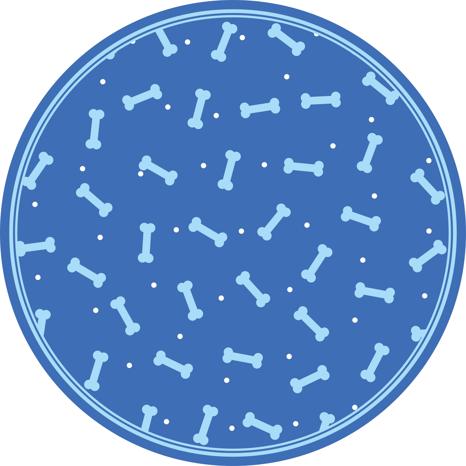 κυκλικό χαλί παιχνίδι με οστικά μοτίβα - TenStickers